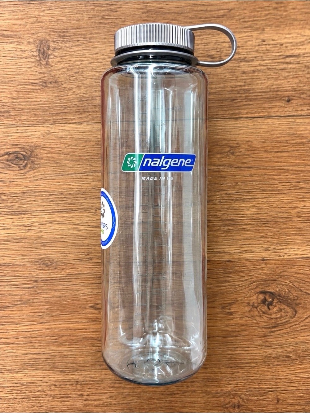 NEW Nalgene 48 oz Wide Mouth Silo Water Bottle, Blue & Grey